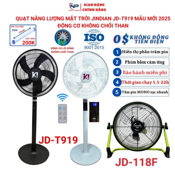 Quạt Năng Lượng Mặt Trời 919T