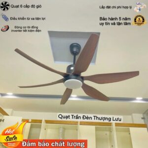 Quạt Trần Đèn 6 Cánh K263