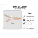 Quạt Trần Chung Cư Mini 3 Cánh Cổ Ngắn – Giải Pháp Làm Mát Đẳng Cấp Cho Không Gian Trần Thấp